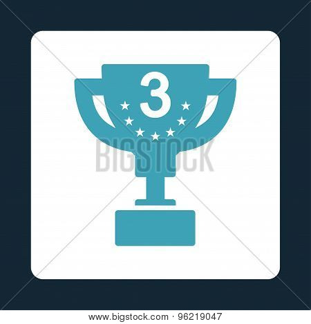Third prize icon from Award Buttons OverColor Set