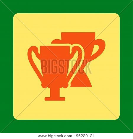 Trophy cups icon from Award Buttons OverColor Set