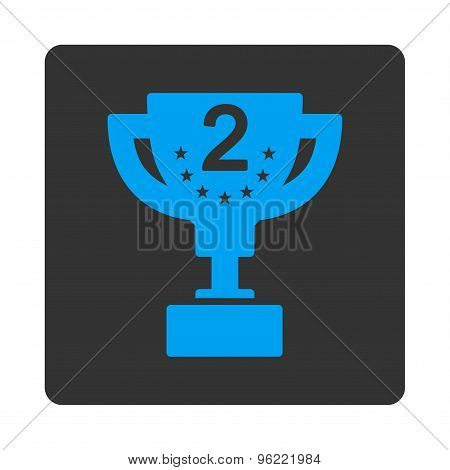 Second prize icon from Award Buttons OverColor Set