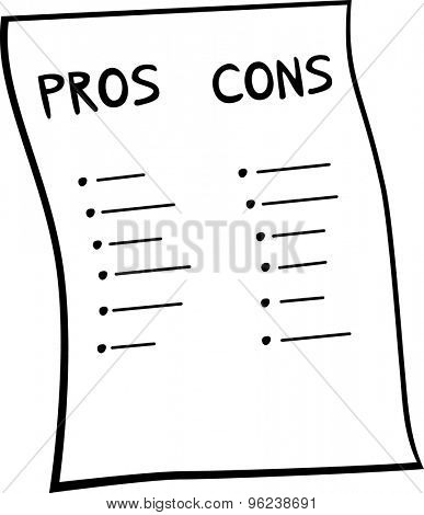 pros and cons list