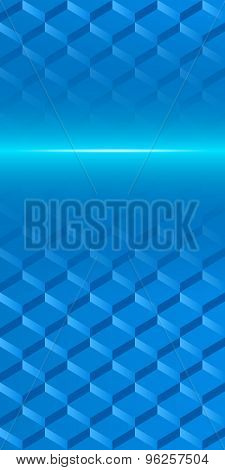 Steps Mosaic Squares Page Brochure Blue Background