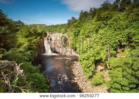 Long Exposure Of High Force Waterfall