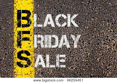 Business Acronym Bfs As Black Friday Sale