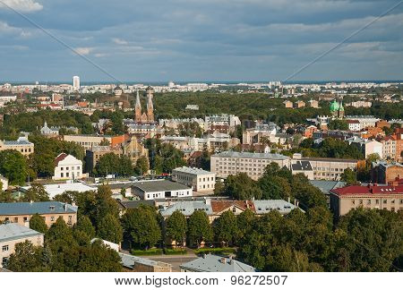 Top View Of Latgale Suburb, Riga, Latvia
