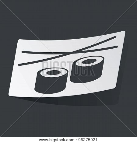 Monochrome sushi sticker