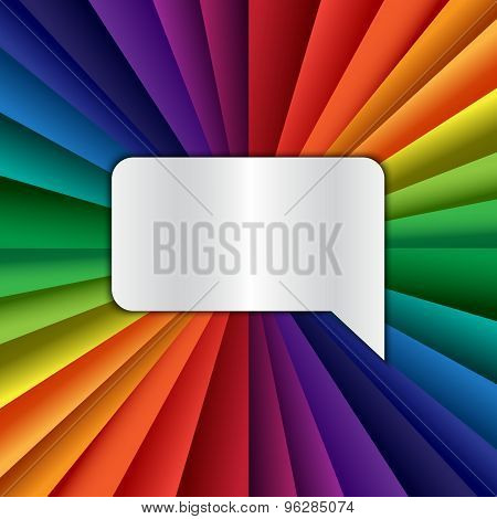 Bright Vector Rainbow Celebration Holiday Banner