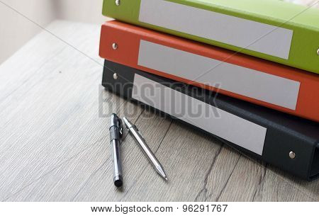 Colorful Document Binders