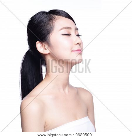 Beautiful Skin Care Woman Face