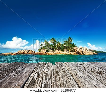 Beautiful St. Pierre Island at Seychelles