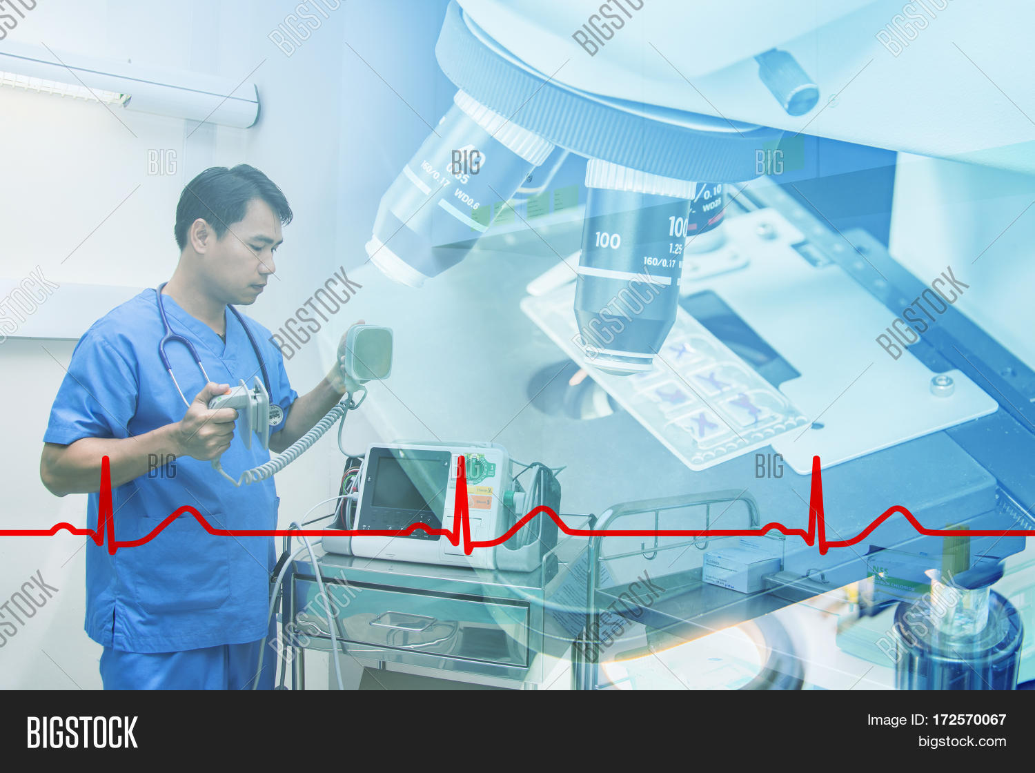Doctor Use Ekg Image & Photo (Free Trial) Bigstock