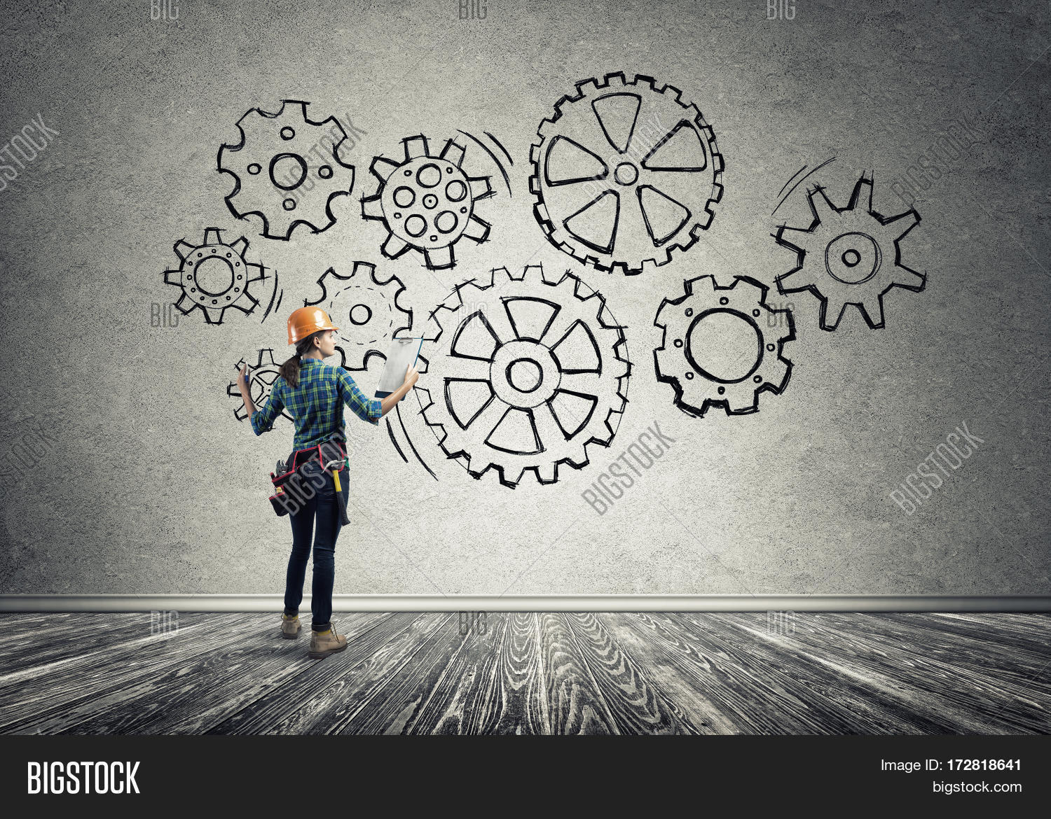 Back View Engineer Image & Photo (Free Trial) | Bigstock