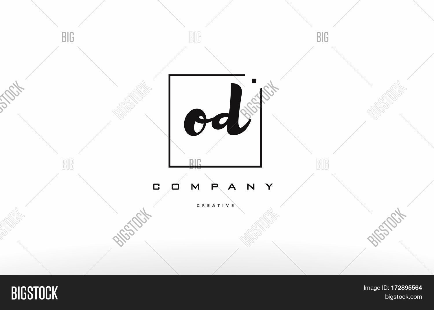 Symbol Using Od Od O D Hand Writing Vector & Photo (Free Trial) | Bigstock