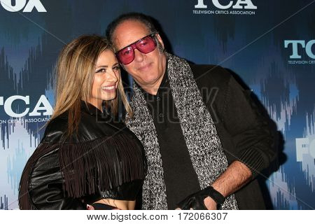 LOS ANGELES - JAN 11:  Valerie Silverstein, Andrew Dice Clay at the FOXTV TCA Winter 2017 All-Star Party at Langham Hotel on January 11, 2017 in Pasadena, CA