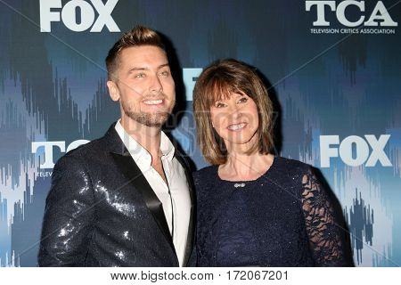 LOS ANGELES - JAN 11:  Lance Bass, Diane Bass at the FOXTV TCA Winter 2017 All-Star Party at Langham Hotel on January 11, 2017 in Pasadena, CA