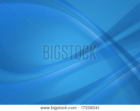 Sfondo astratti ghirigori blu, rendering 3d