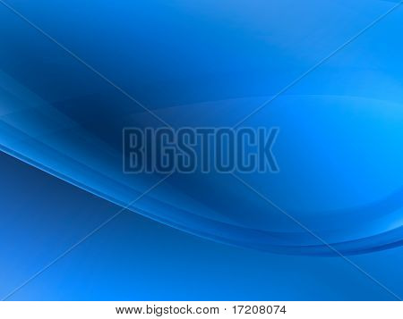 Sfondo astratte onde blu, rendering 3d