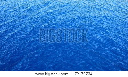 The Mediterranean Ocean on a pleasant summer day
