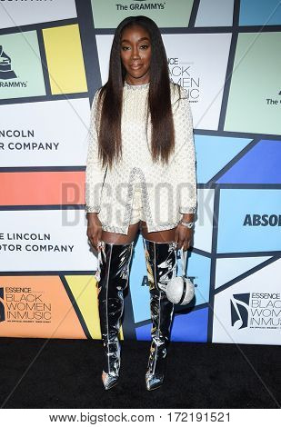 LOS ANGELES - FEB 09:  Estelle arrives for the ESSENCE 8th Annual Black Women In Music on February 9, 2017 in Hollywood, CA