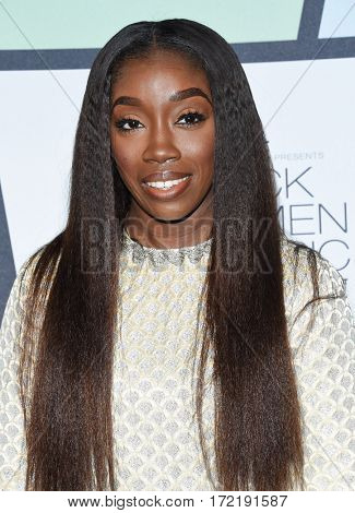 LOS ANGELES - FEB 09:  Estelle arrives for the ESSENCE 8th Annual Black Women In Music on February 9, 2017 in Hollywood, CA