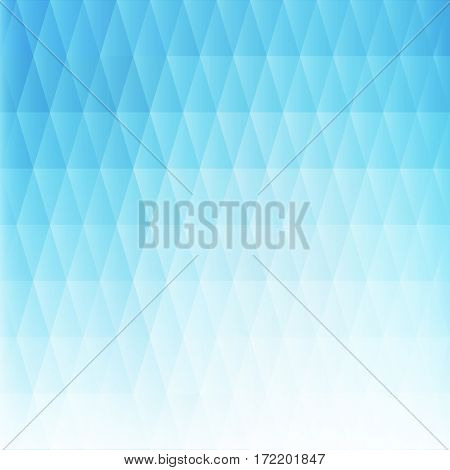 Vector light blue abstract background. Mosaic backdrop