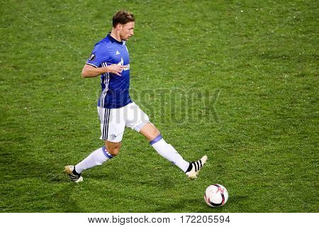 Uefa Europa League Match Between Paok Vs Schalke Played At Toumba Stadium