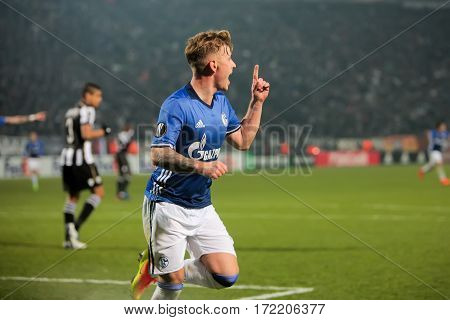 Uefa Europa League Match Between Paok Vs Schalke Played At Toumba Stadium