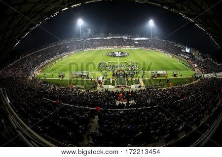 Uefa Europa League Match Between Paok Vs Schalke Played At Toumba Stadium