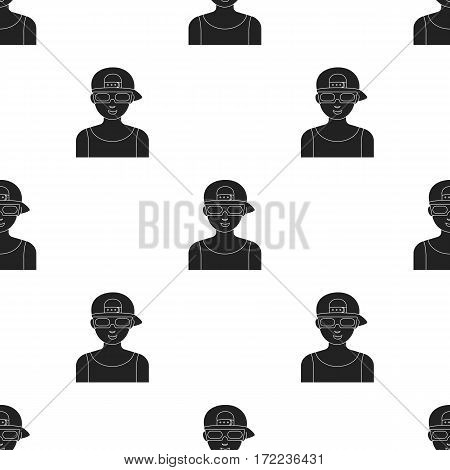 Cinemaddict icon in black style isolated on white background. Films and cinema pattern vector illustration.