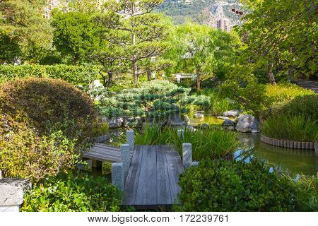 Jardin Japonais, Japanese Garden of Monte Carlo. Monaco