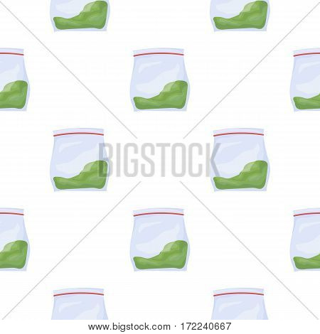 Cannabis icon in cartoon style isolated on white background. Drugs symbol vector illustration.