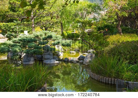 Jardin Japonais, Japanese Garden of Monte Carlo. Monaco