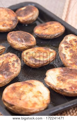 Baked Potatoes In The Oven With Shell