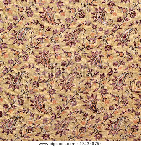Fragment Of Indian Pashmina Shawl Pattern