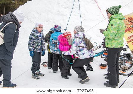 People In The Park Poroshino During The Celebration Of The End Of Winter Named Shrovetide In Kirov I