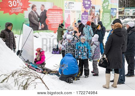 People In The Park Poroshino During The Celebration Of The End Of Winter Named Shrovetide In Kirov I