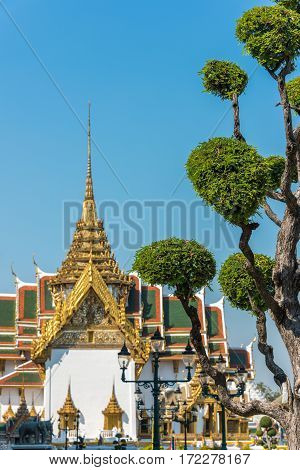 Exterior Of Rajakaranya Sapha Hall In Grand Palace, Bangkok, Thailand