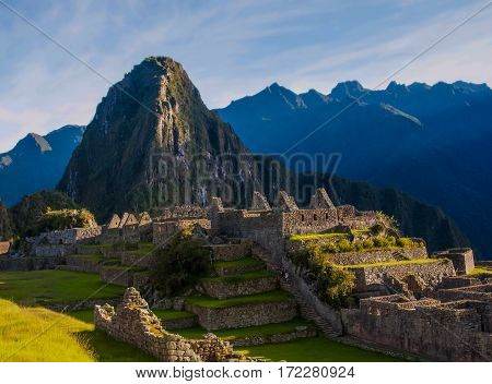 old historical site hidden city in the mountains