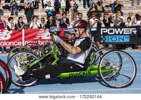 CAGLIARI, ITALY - November 4, 2012: 5th Half Marathon - 4th memorial Delio Serra - Sardinia