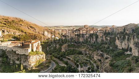 Cuenca (Castilla-La Mancha Spain) the famous casas colgadas Unesco World Heritage SIte