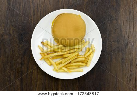 cheeseburger fries food junk food fast food cheese meat bad food not healthy bread