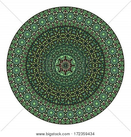 Flower Mandala. Vintage Decorative Elements.