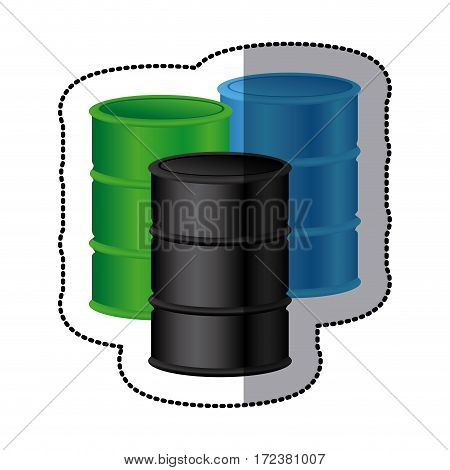 gasoline tanks icon stock image, vector illustration design