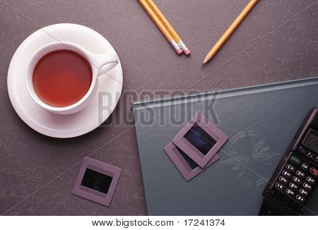 café con lápices