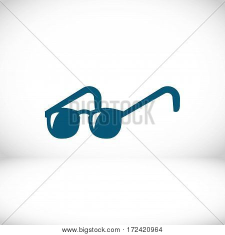 glasses icon stock vector illustration flat design