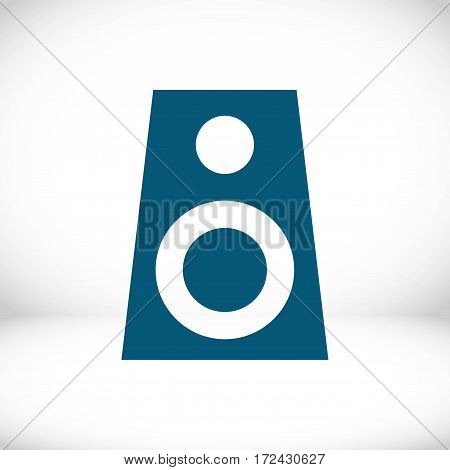 Audio speakers icon stock vector illustration flat design