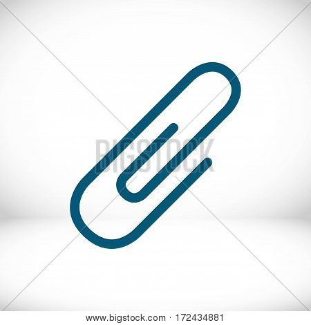 paper clip icon stock vector illustration flat design