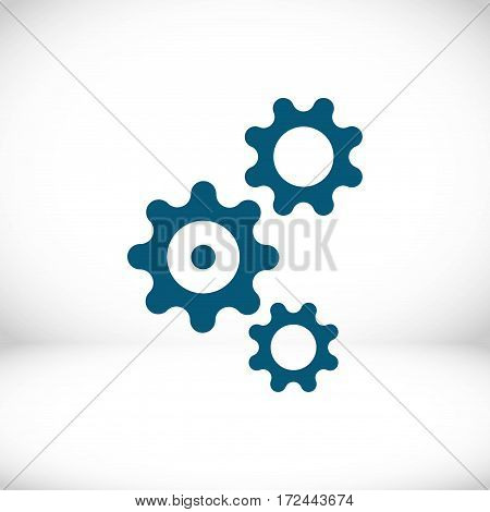 gear icon stock vector illustration flat design