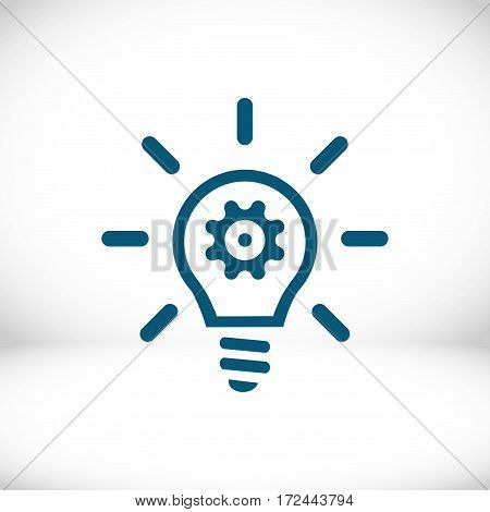 bulb icon stock vector illustration flat design