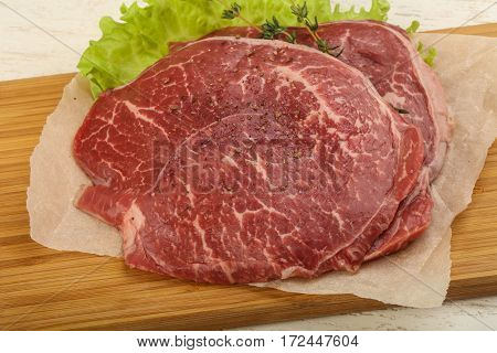 Raw Beef Schnitzel