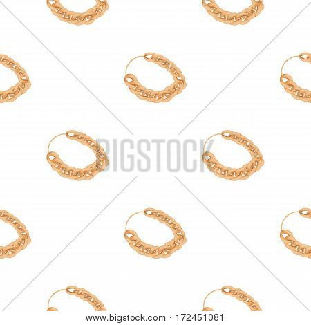 Jewellery chain icon in cartoon style isolated on white background. Jewelry and accessories pattern vector illustration.